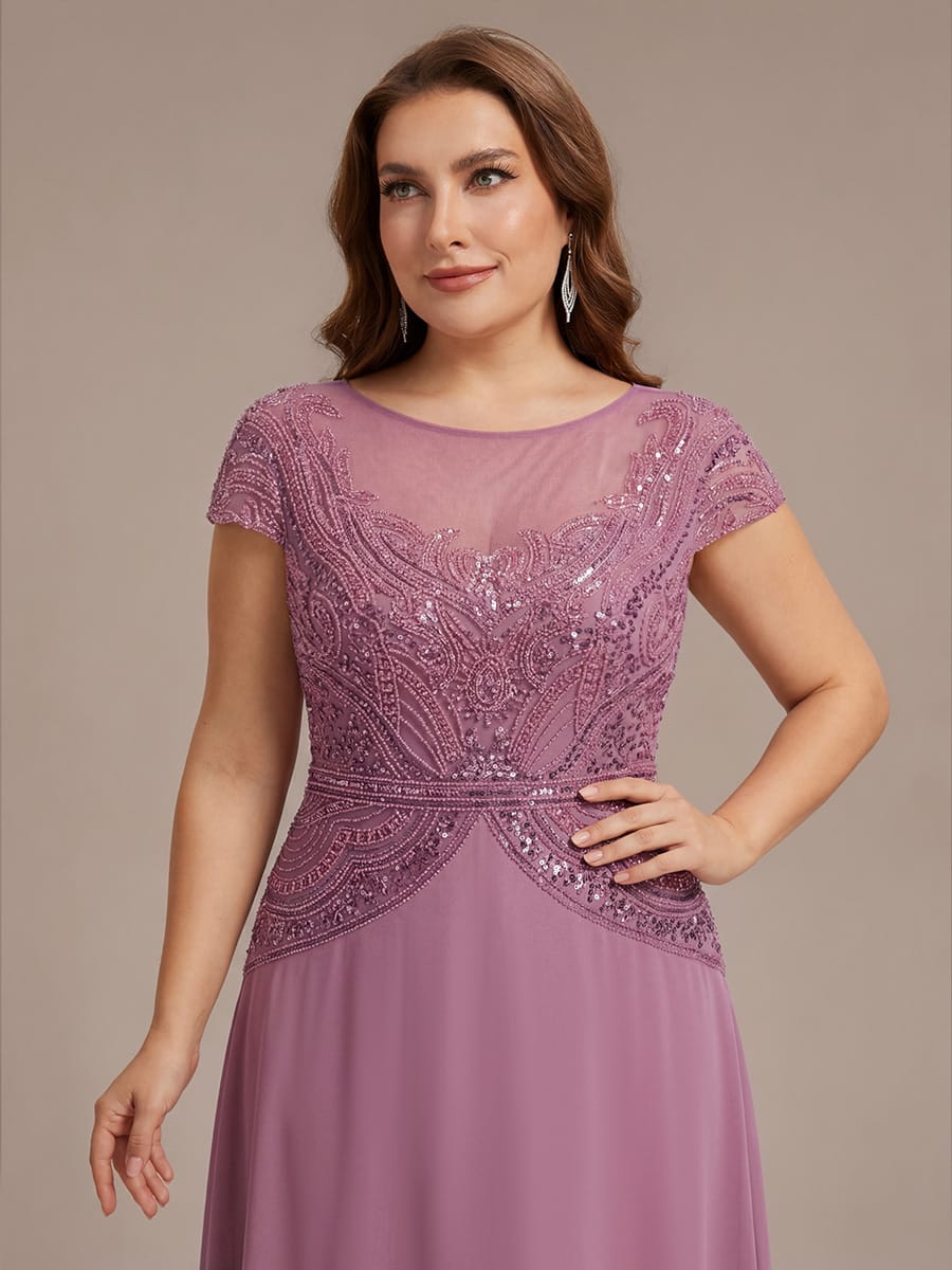 ever NUIT|Sequin Sheath Round Neck Dress