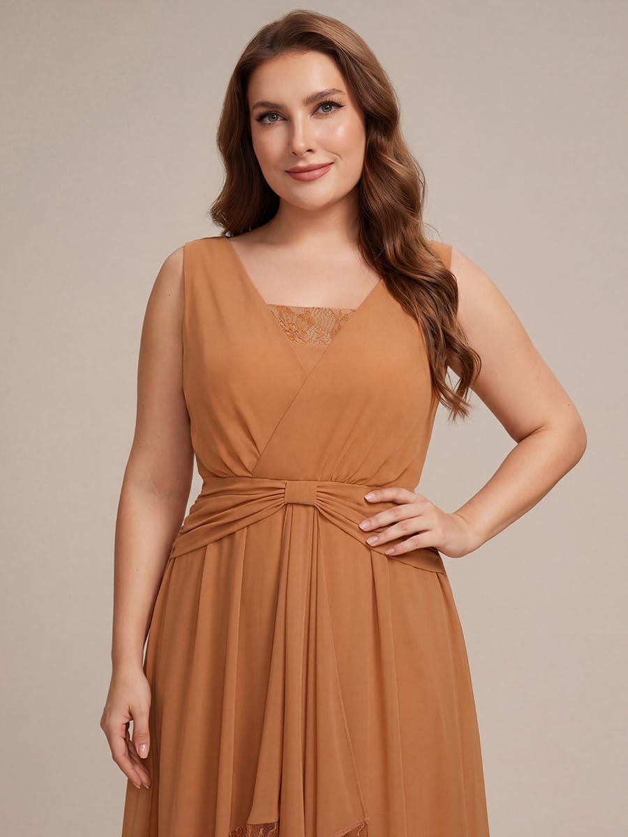 Chiffon Sleeveless A-line Dress