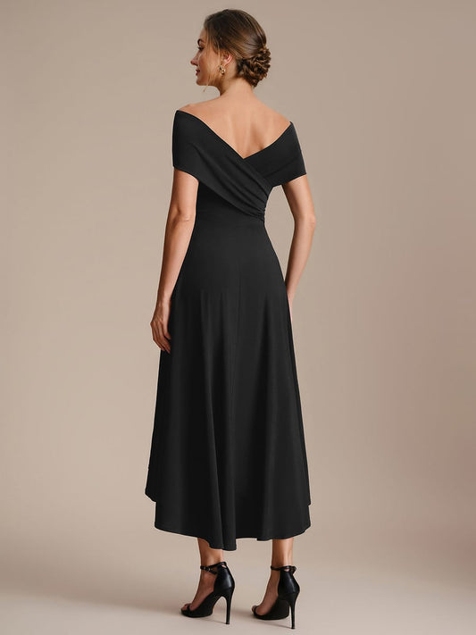 Multi-way Jersey Off-the-shoulder Sleeve Dress