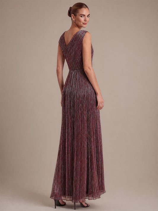 High Waist Tulle Maxi Dress with Split