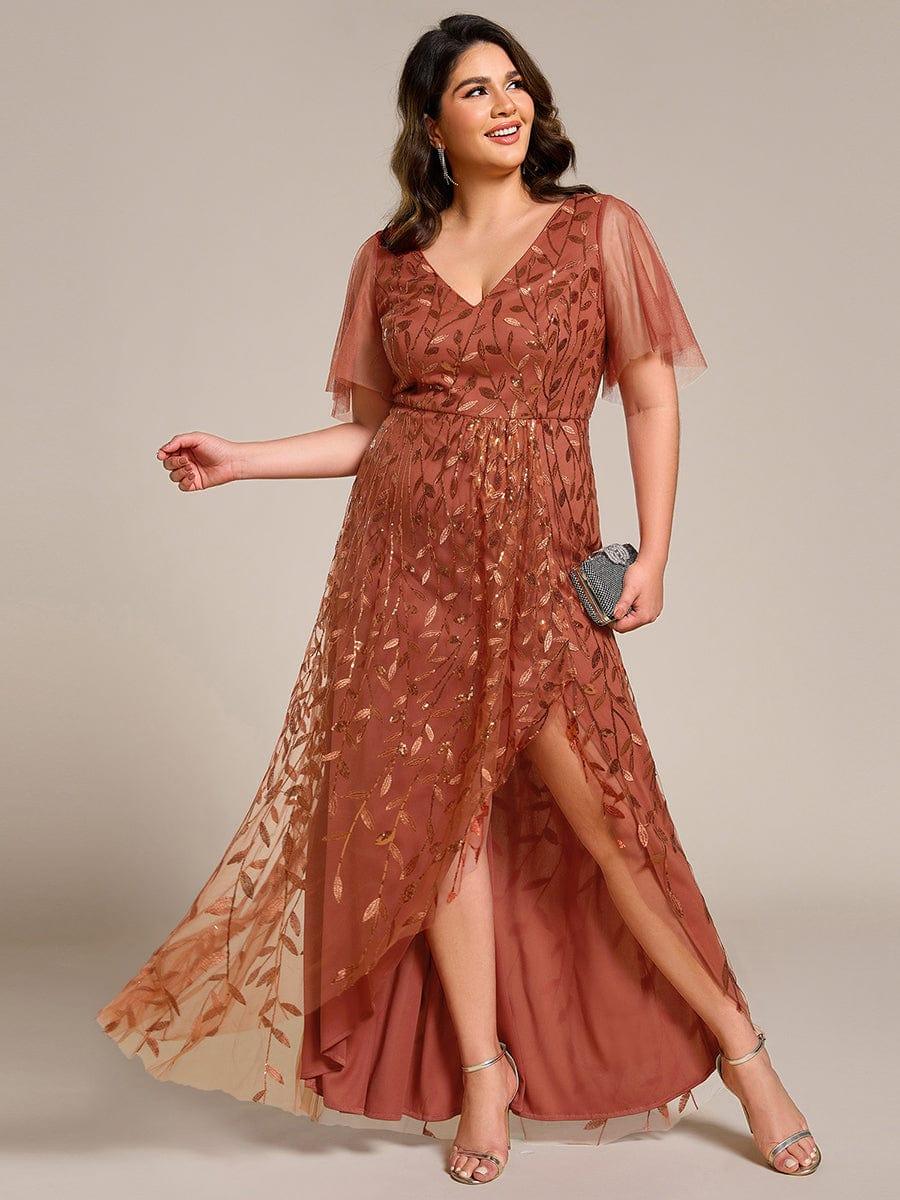 ever ALIX|V-Neck Sequined Mother of The Bride Dresses