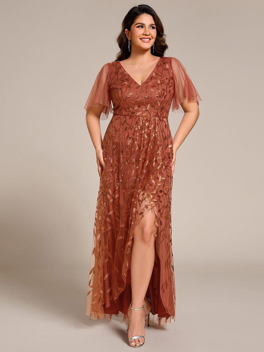 ever ALIX|V-Neck Sequined Mother of The Bride Dresses