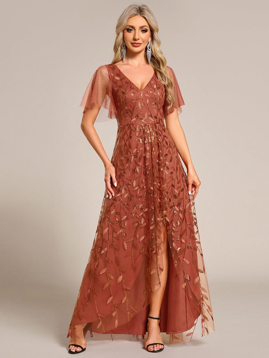 ever ALIX|V-Neck Sequined Mother of The Bride Dresses