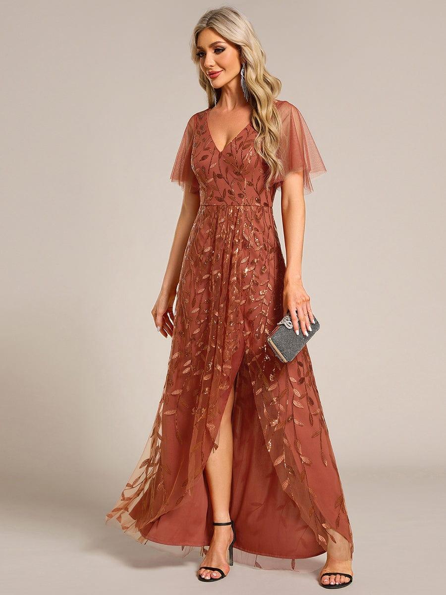 ever ALIX|V-Neck Sequined Mother of The Bride Dresses