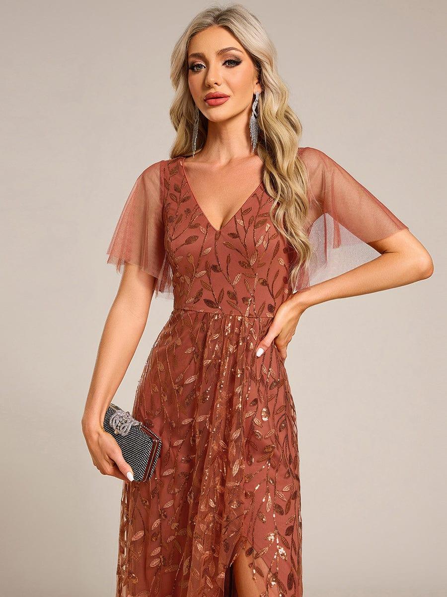 ever ALIX|V-Neck Sequined Mother of The Bride Dresses