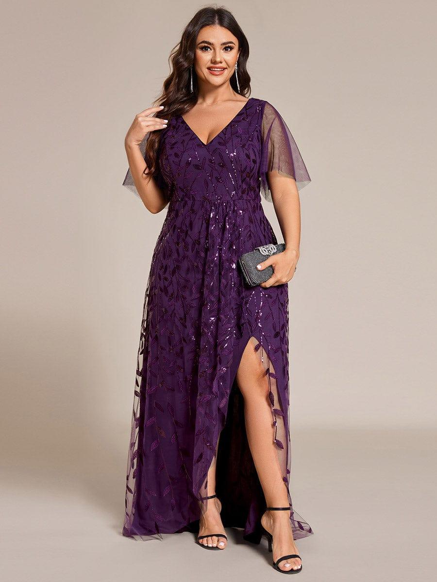 ever ALIX|V-Neck Sequined Mother of The Bride Dresses
