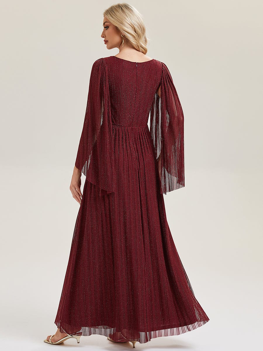 ever ISLA|Deep V-Neck Batwing Sleeve Maxi Dress
