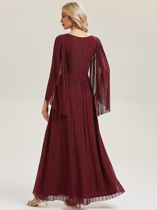 ever ISLA|Deep V-Neck Batwing Sleeve Maxi Dress