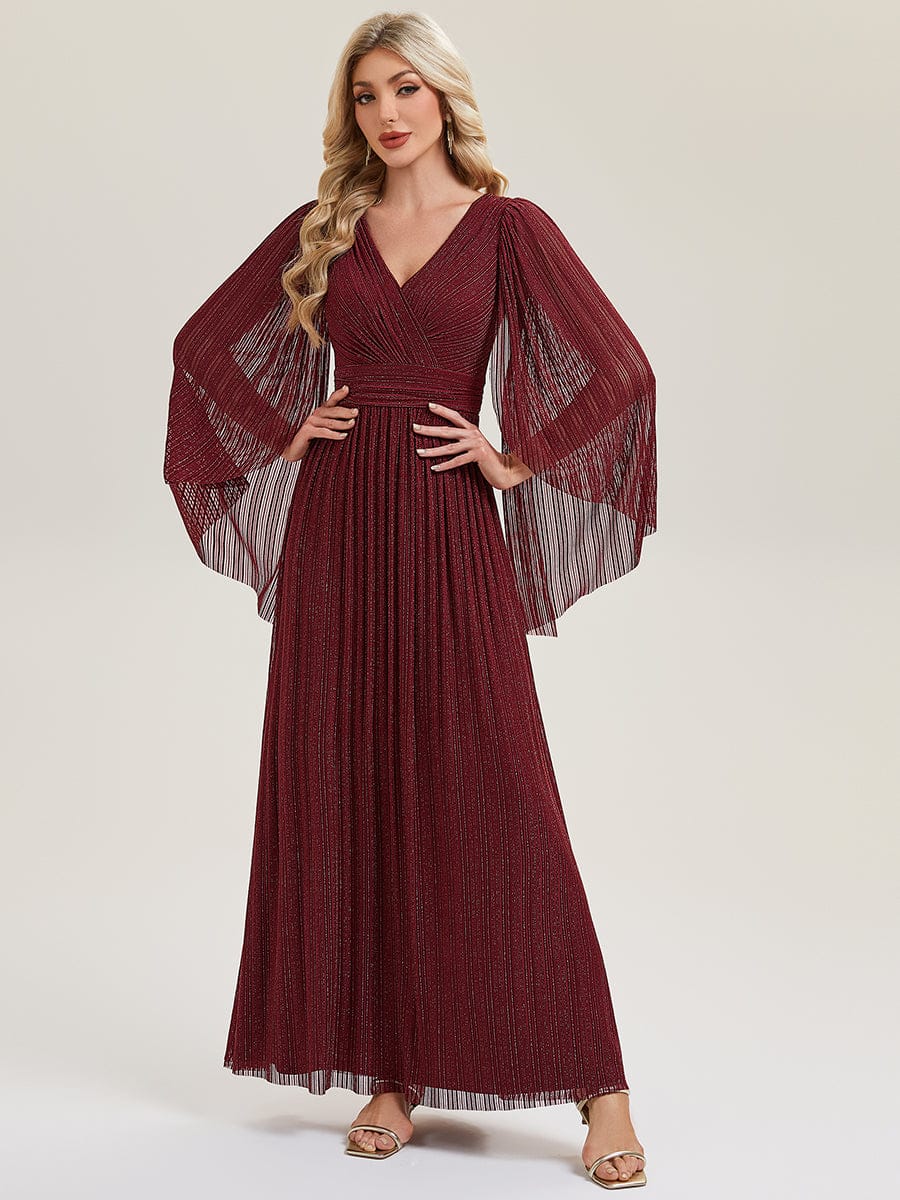 ever ISLA|Deep V-Neck Batwing Sleeve Maxi Dress