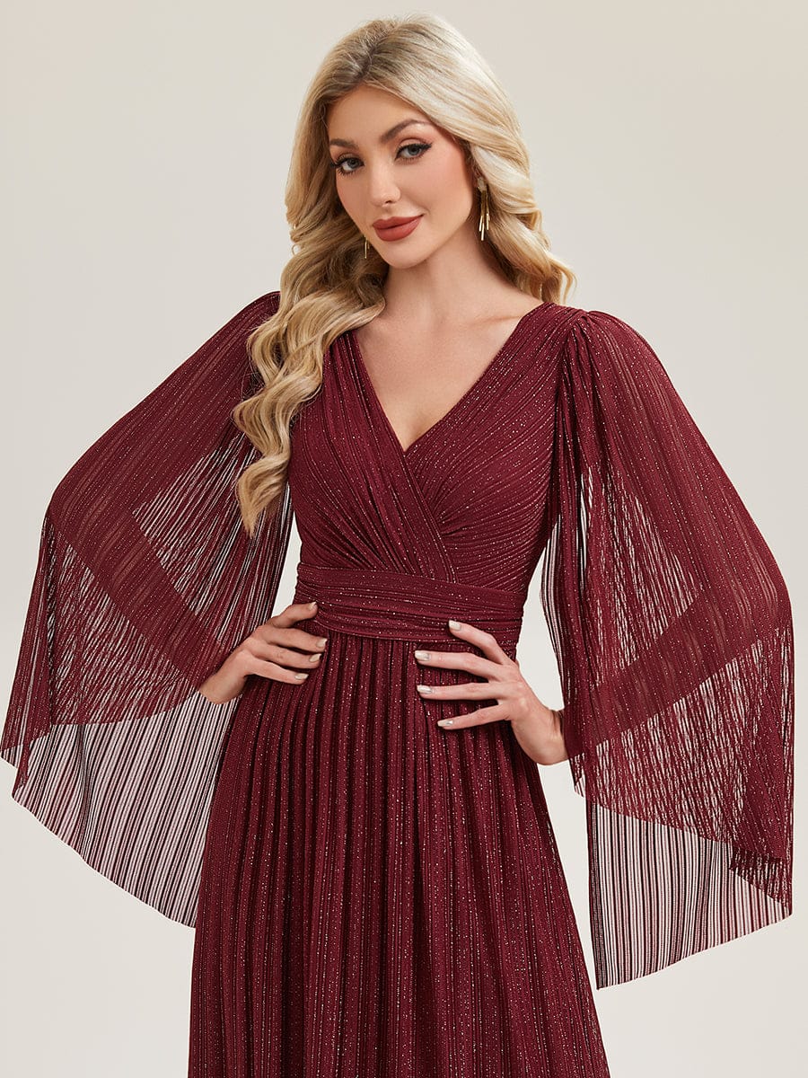 ever ISLA|Deep V-Neck Batwing Sleeve Maxi Dress