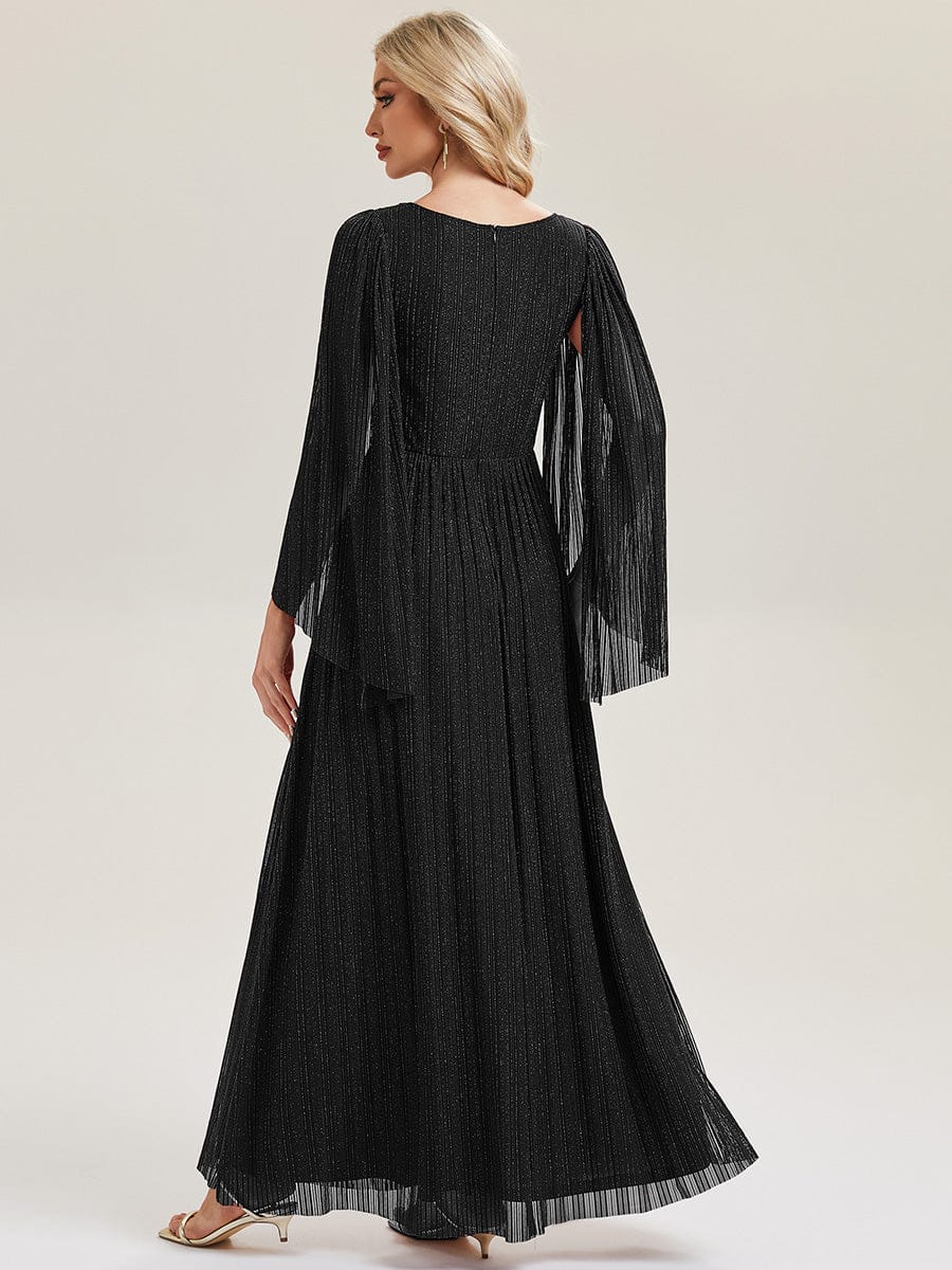 ever ISLA|Deep V-Neck Batwing Sleeve Maxi Dress