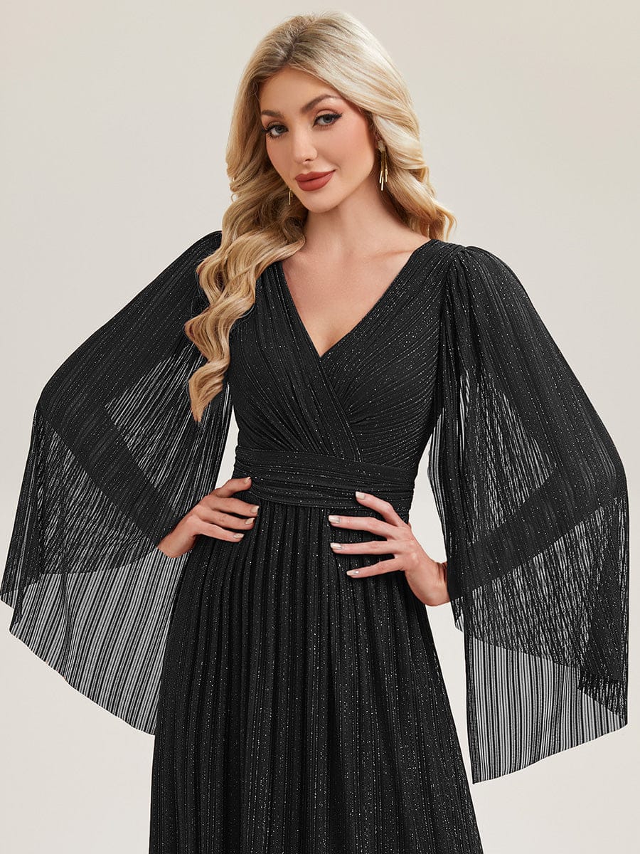 ever ISLA|Deep V-Neck Batwing Sleeve Maxi Dress