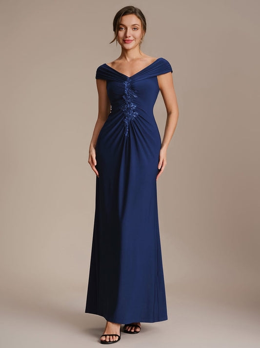 Multi-way Jersey Off-the-shoulder Sleeve Dress