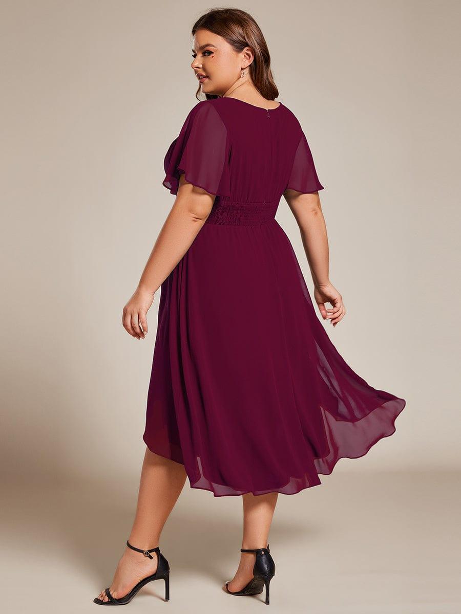 ever EDEN|Flowy Chiffon A-Line Knee Length Mother of The Bride Dress