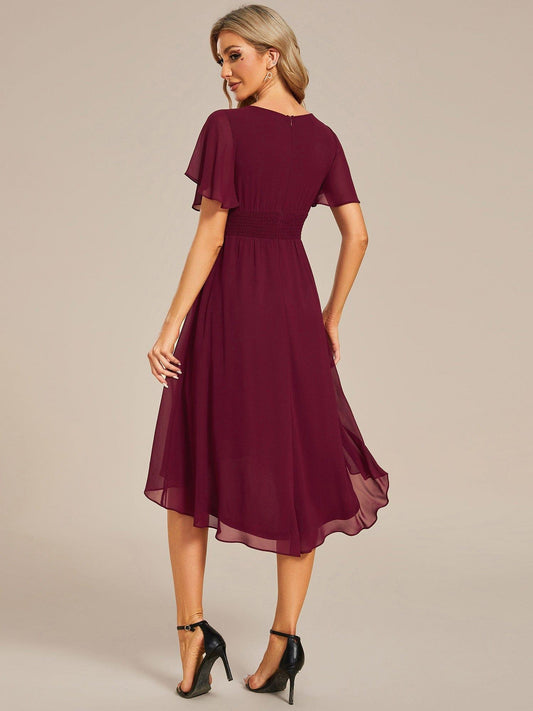 ever EDEN|Flowy Chiffon A-Line Knee Length Mother of The Bride Dress