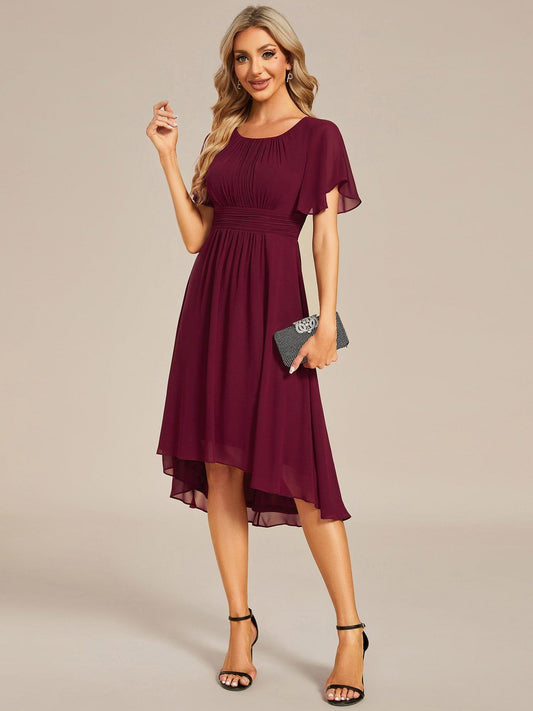 ever EDEN|Flowy Chiffon A-Line Knee Length Mother of The Bride Dress