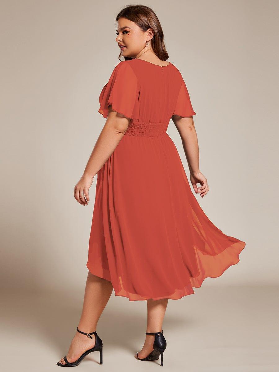 ever EDEN|Flowy Chiffon A-Line Knee Length Mother of The Bride Dress