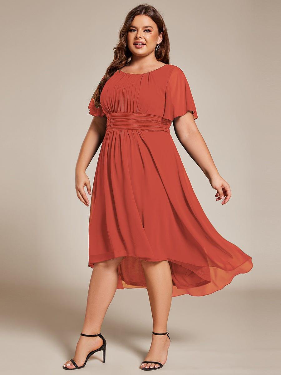 ever EDEN|Flowy Chiffon A-Line Knee Length Mother of The Bride Dress