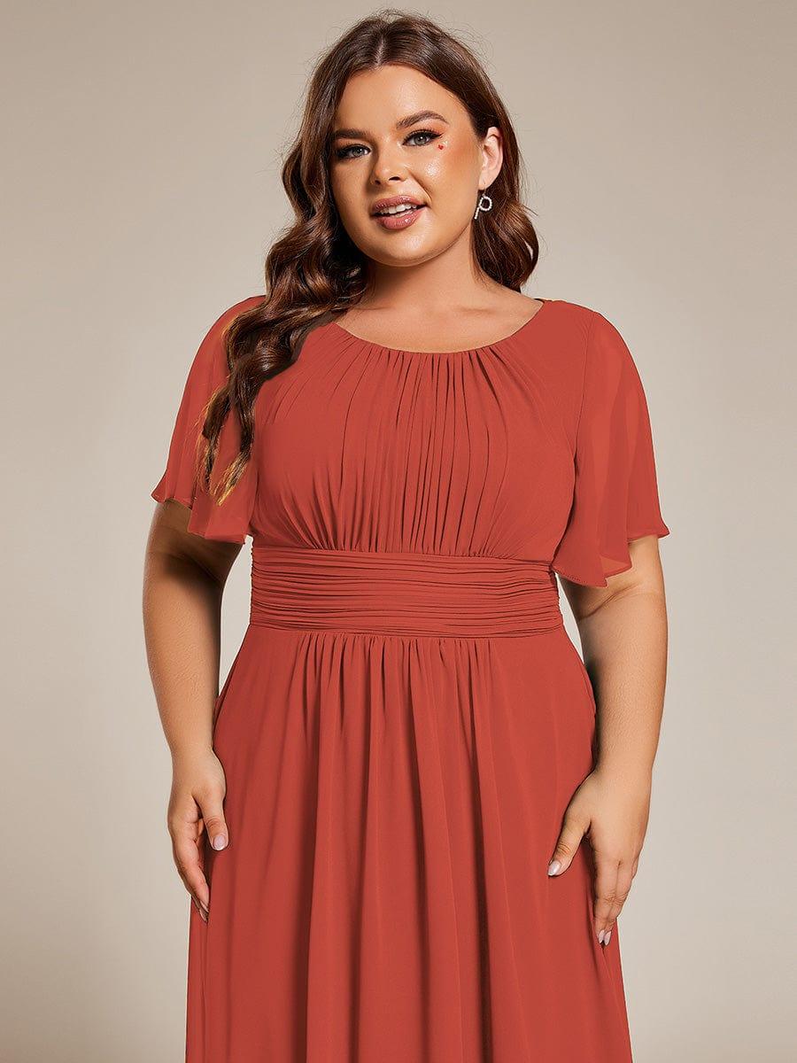 ever EDEN|Flowy Chiffon A-Line Knee Length Mother of The Bride Dress
