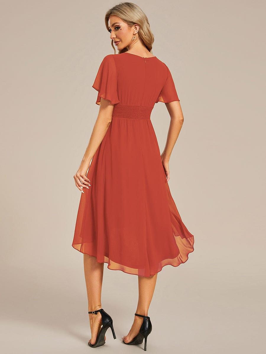 ever EDEN|Flowy Chiffon A-Line Knee Length Mother of The Bride Dress