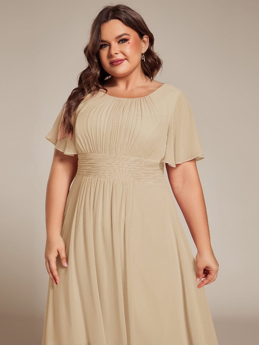 ever EDEN|Flowy Chiffon A-Line Knee Length Mother of The Bride Dress