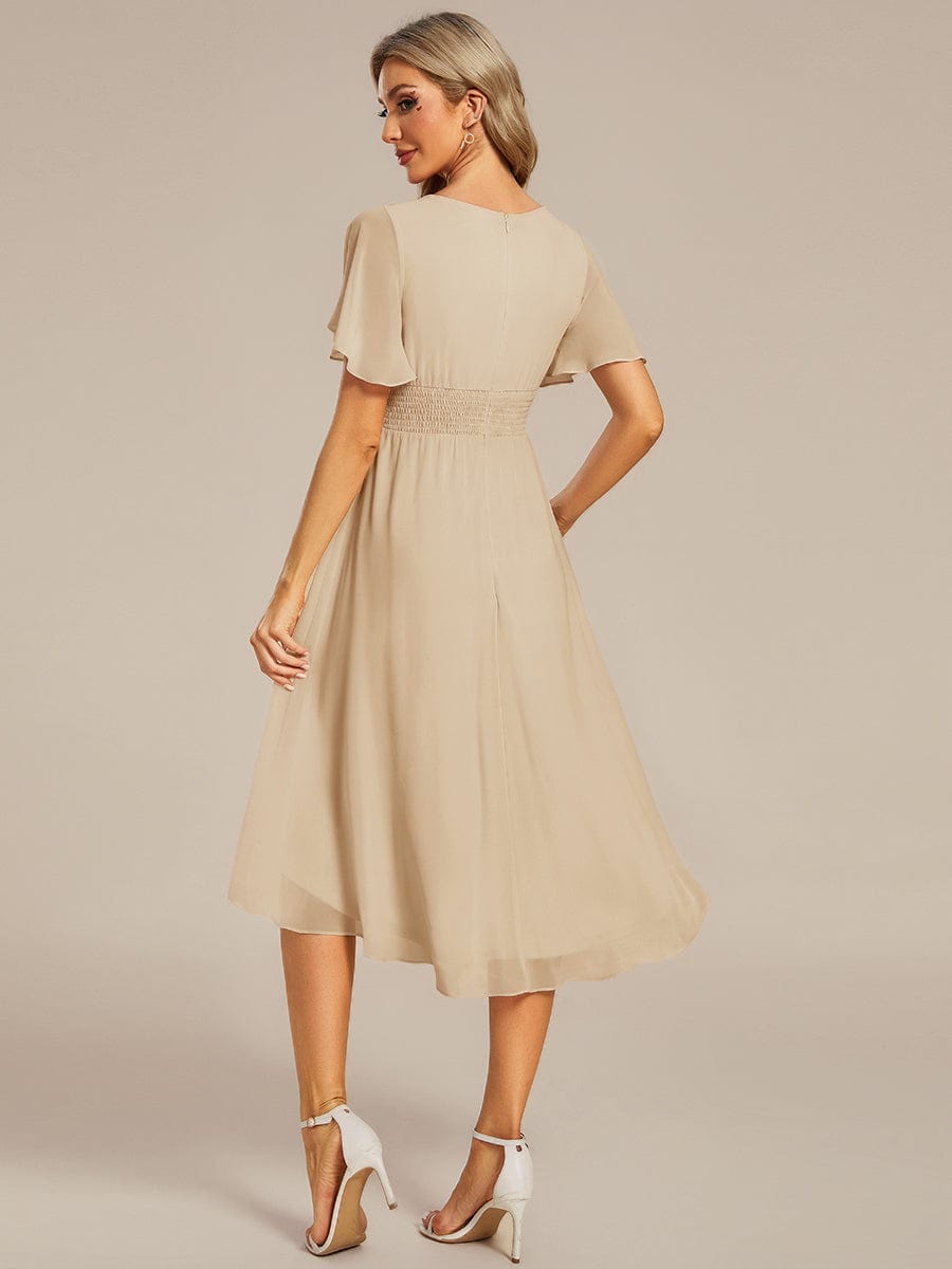 ever EDEN|Flowy Chiffon A-Line Knee Length Mother of The Bride Dress