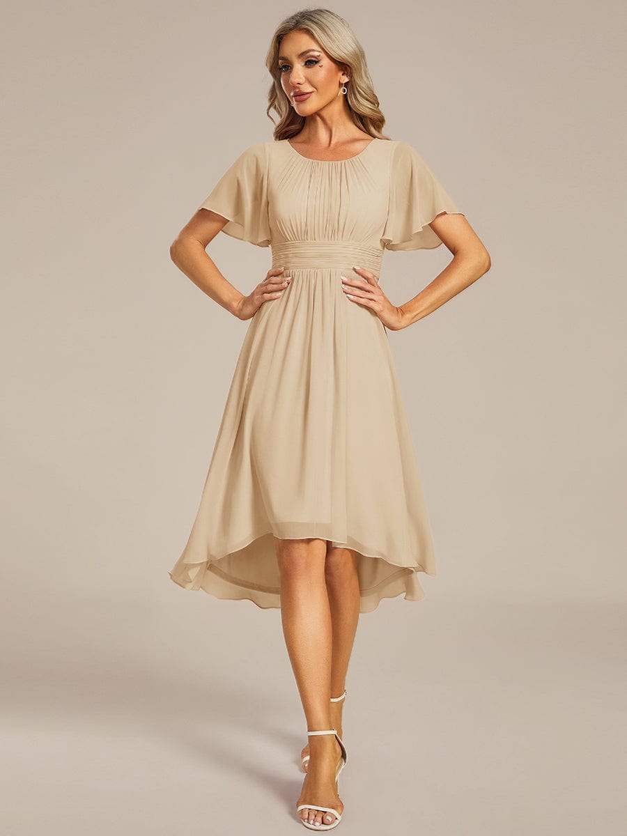 ever EDEN|Flowy Chiffon A-Line Knee Length Mother of The Bride Dress
