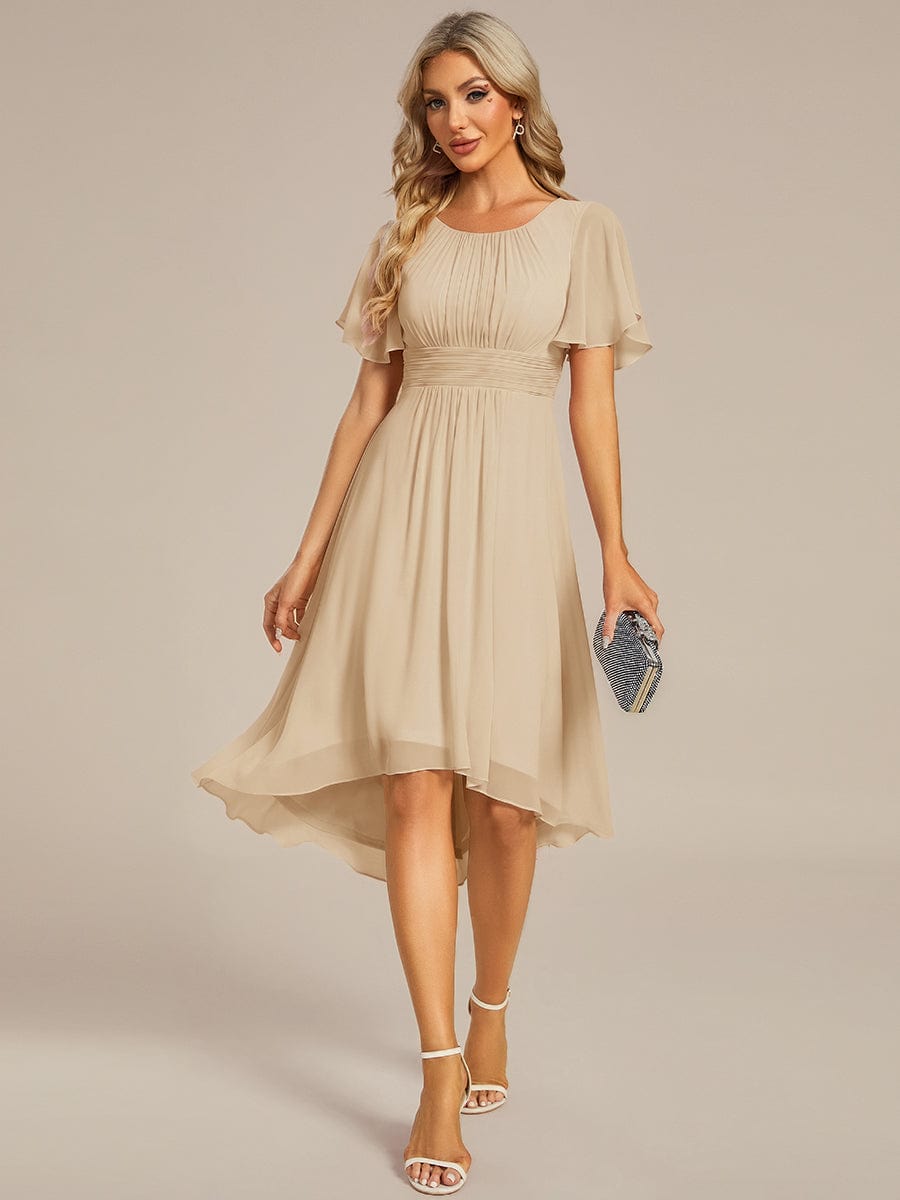 ever EDEN|Flowy Chiffon A-Line Knee Length Mother of The Bride Dress