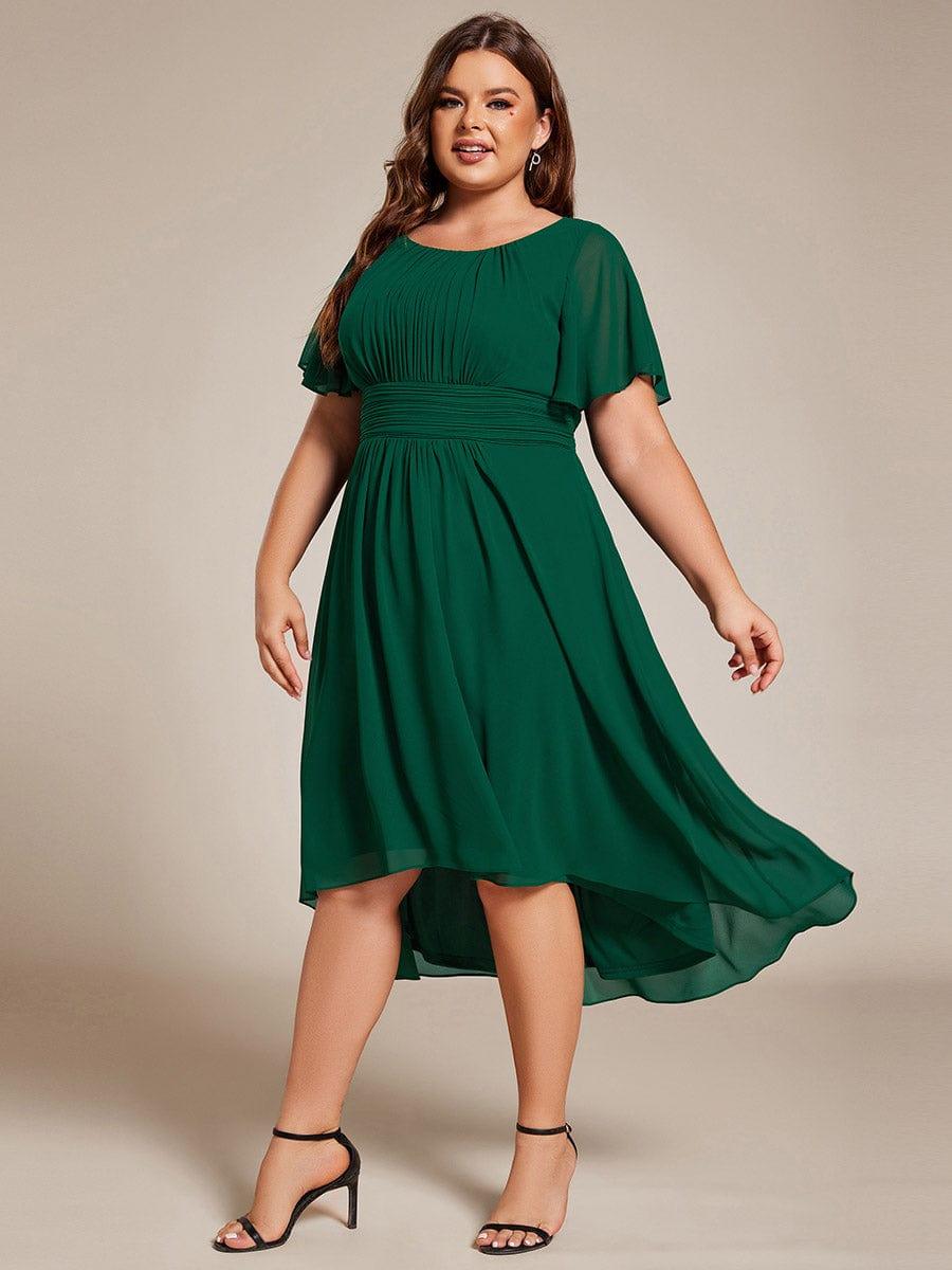 ever EDEN|Flowy Chiffon A-Line Knee Length Mother of The Bride Dress