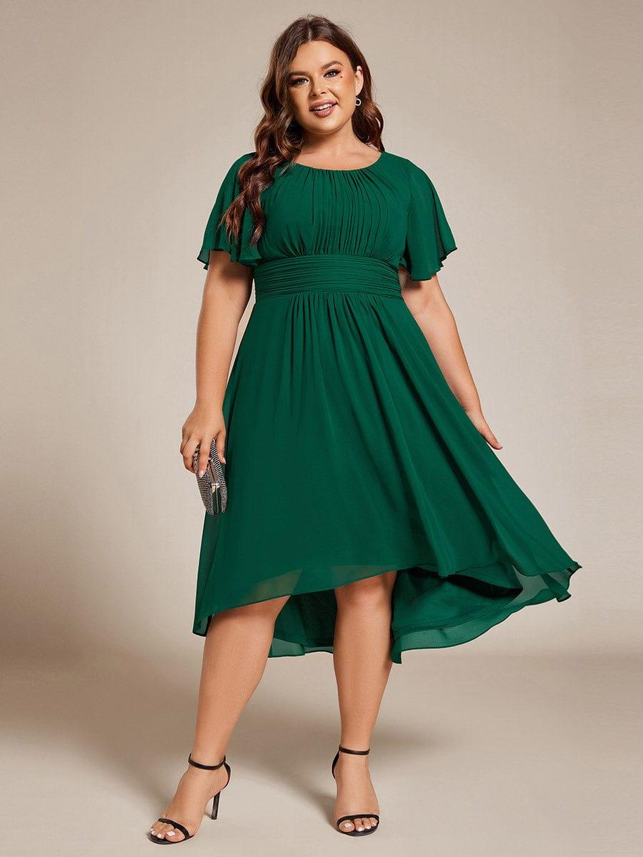 ever EDEN|Flowy Chiffon A-Line Knee Length Mother of The Bride Dress