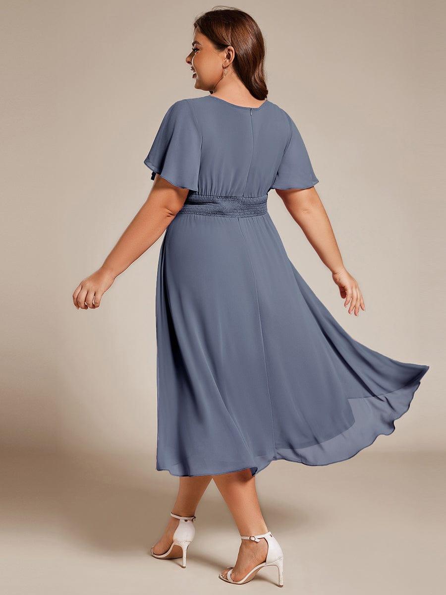 ever EDEN|Flowy Chiffon A-Line Knee Length Mother of The Bride Dress