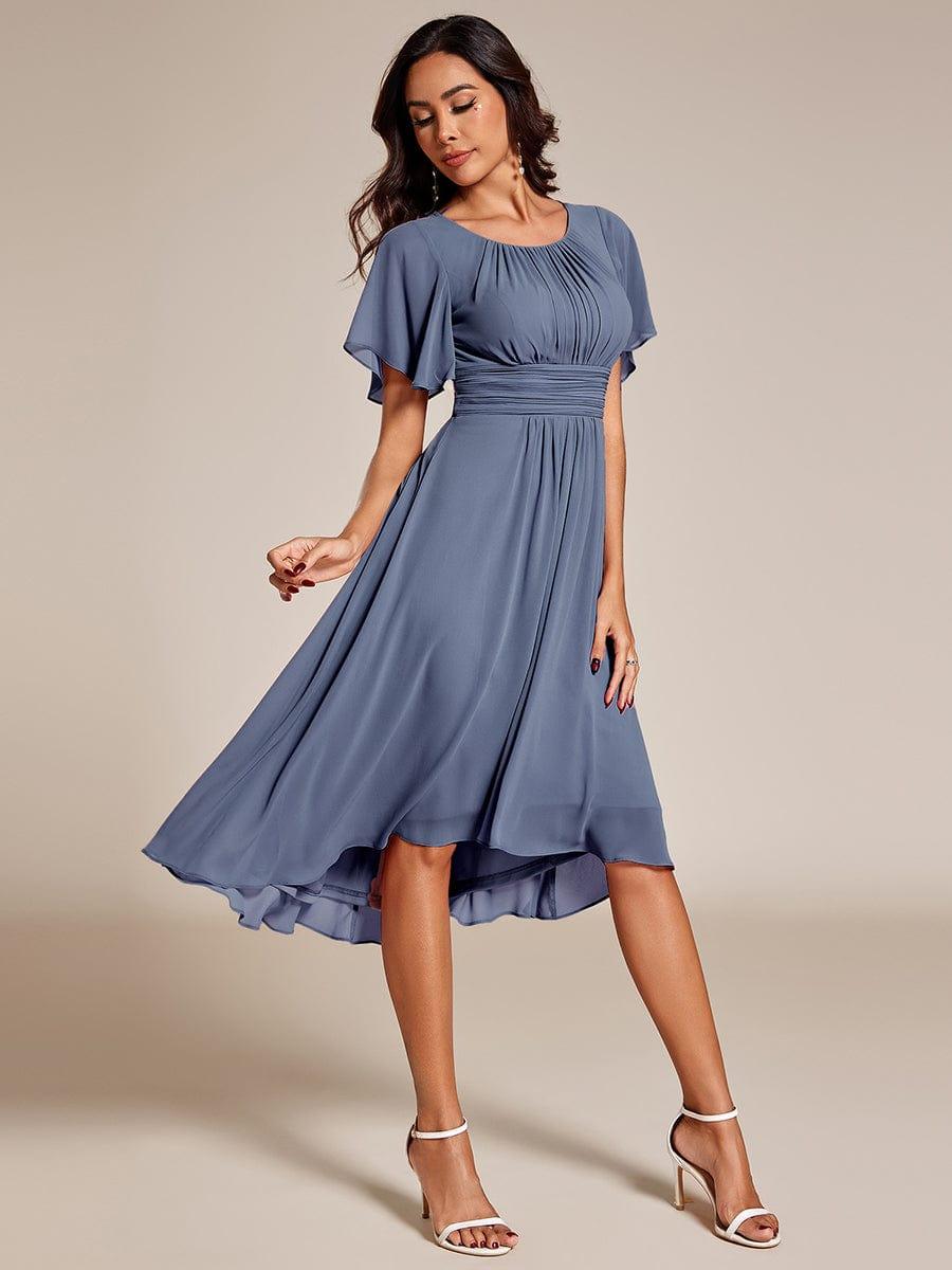 ever EDEN|Flowy Chiffon A-Line Knee Length Mother of The Bride Dress