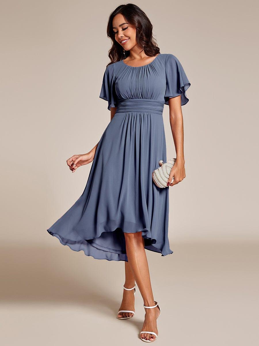 ever EDEN|Flowy Chiffon A-Line Knee Length Mother of The Bride Dress