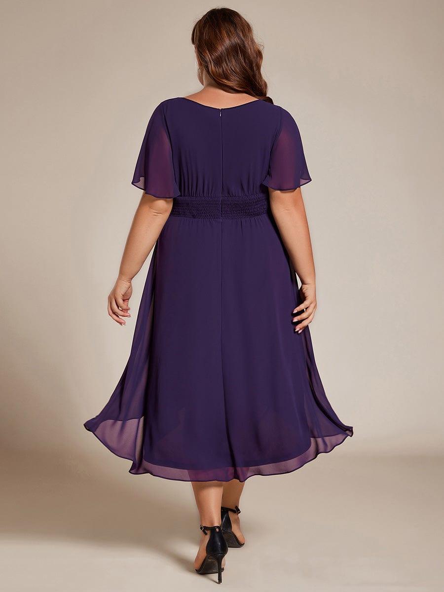 ever EDEN|Flowy Chiffon A-Line Knee Length Mother of The Bride Dress