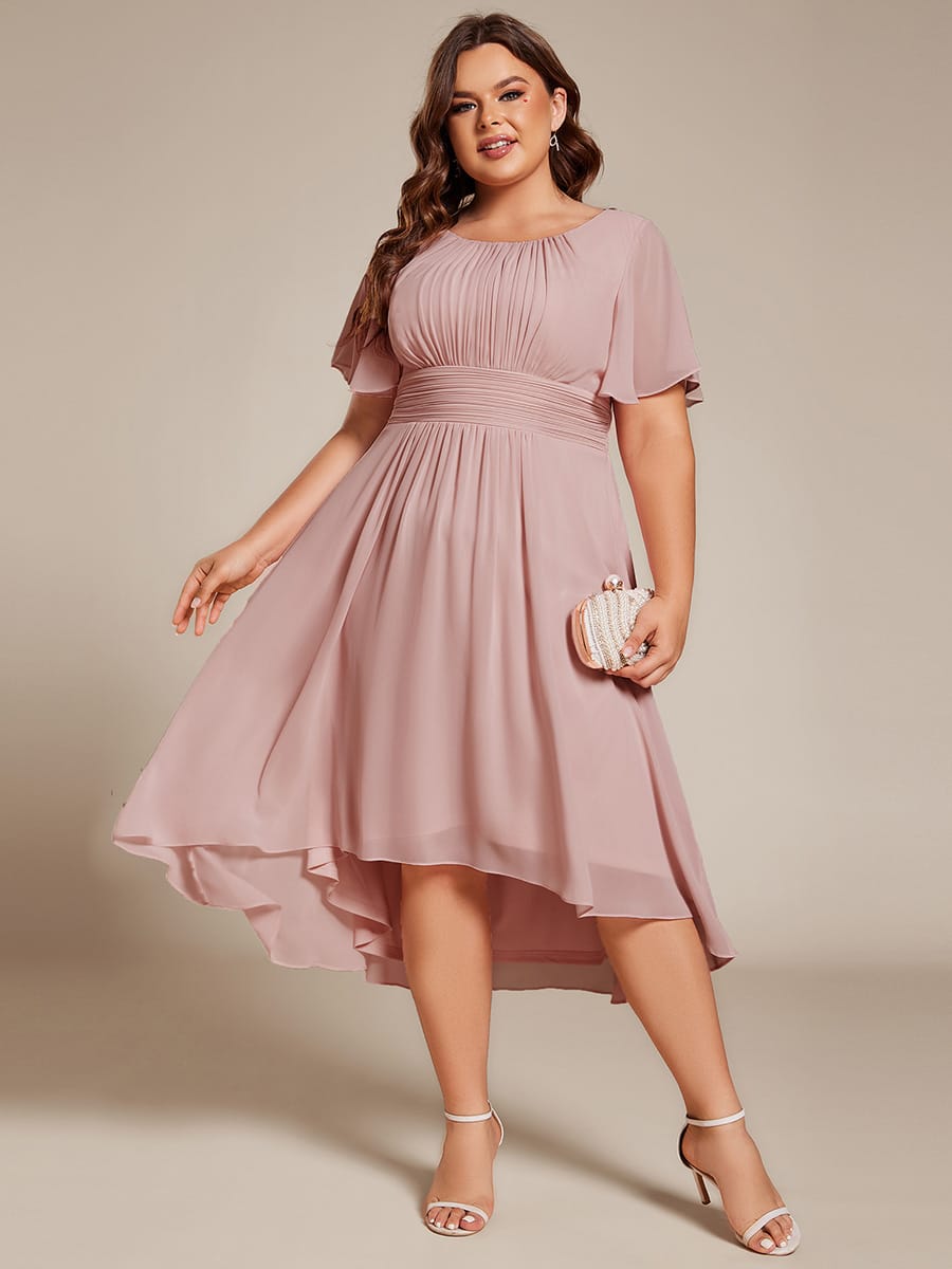 ever EDEN|Flowy Chiffon A-Line Knee Length Mother of The Bride Dress