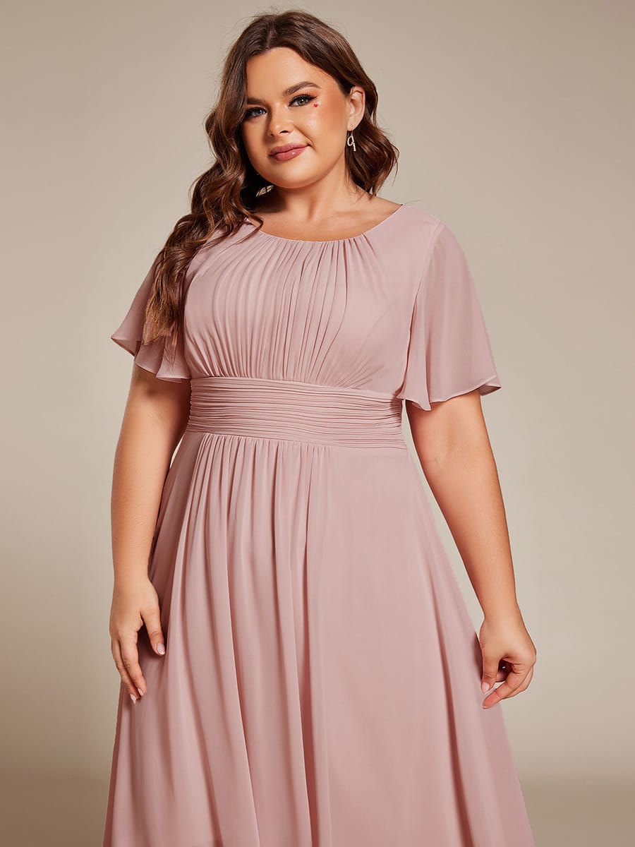 ever EDEN|Flowy Chiffon A-Line Knee Length Mother of The Bride Dress