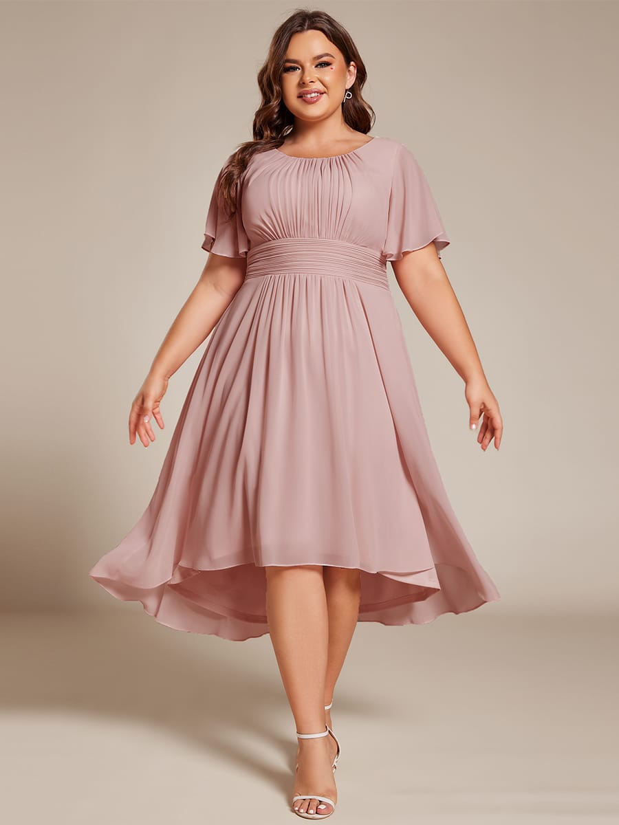 ever EDEN|Flowy Chiffon A-Line Knee Length Mother of The Bride Dress