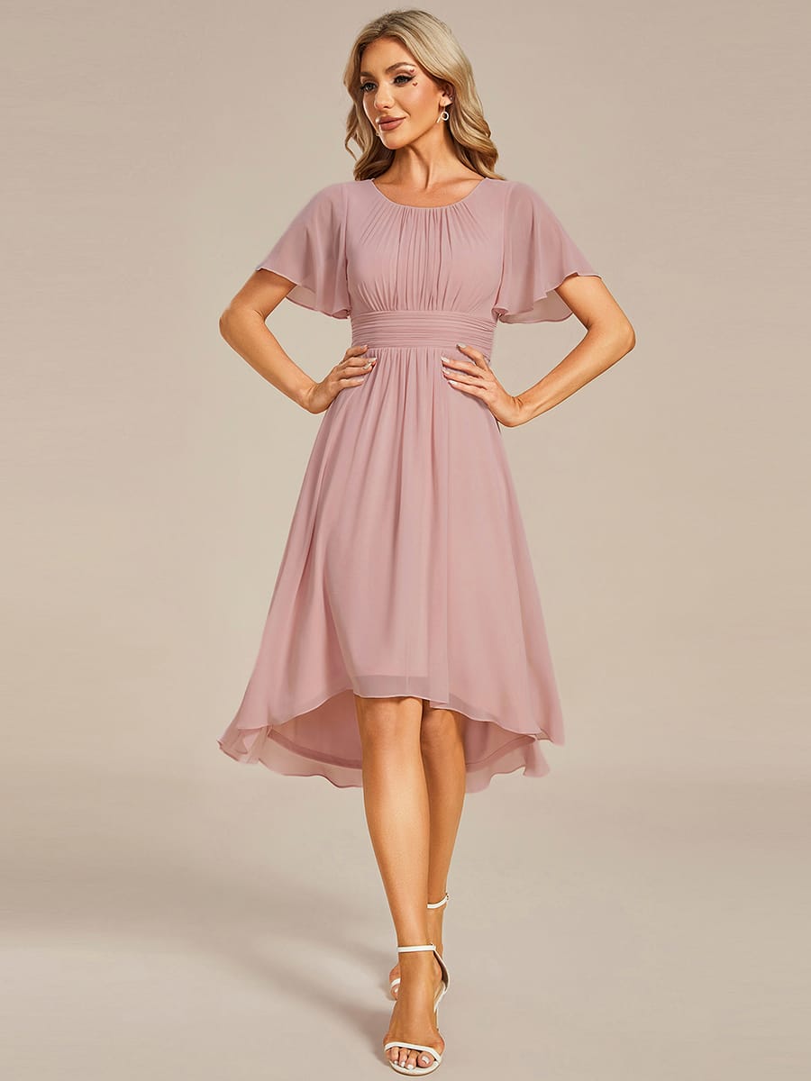ever EDEN|Flowy Chiffon A-Line Knee Length Mother of The Bride Dress