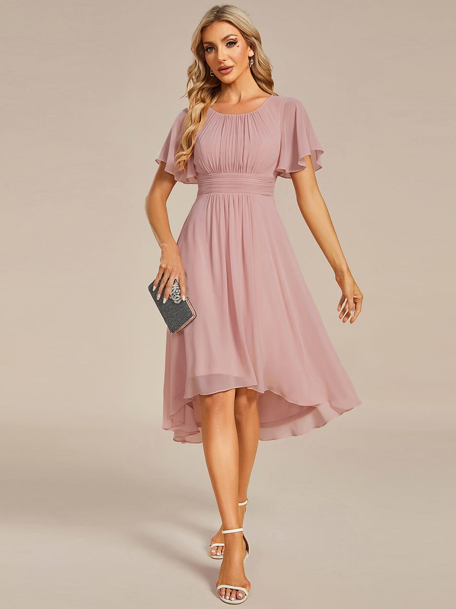 ever EDEN|Flowy Chiffon A-Line Knee Length Mother of The Bride Dress