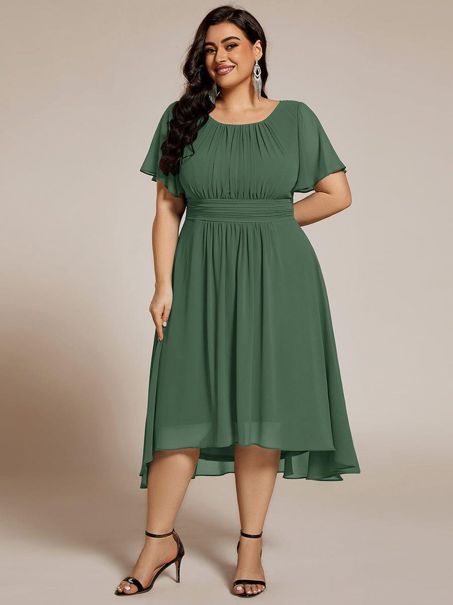 ever EDEN|Flowy Chiffon A-Line Knee Length Mother of The Bride Dress
