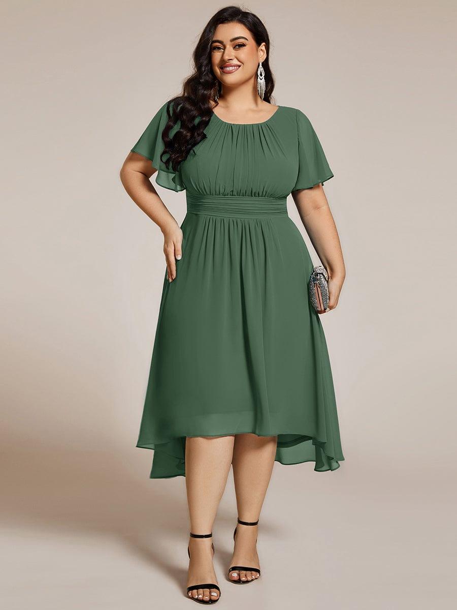 ever EDEN|Flowy Chiffon A-Line Knee Length Mother of The Bride Dress