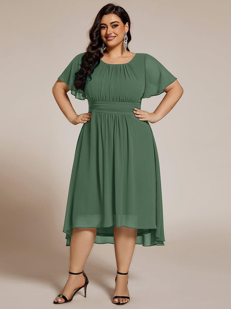 ever EDEN|Flowy Chiffon A-Line Knee Length Mother of The Bride Dress