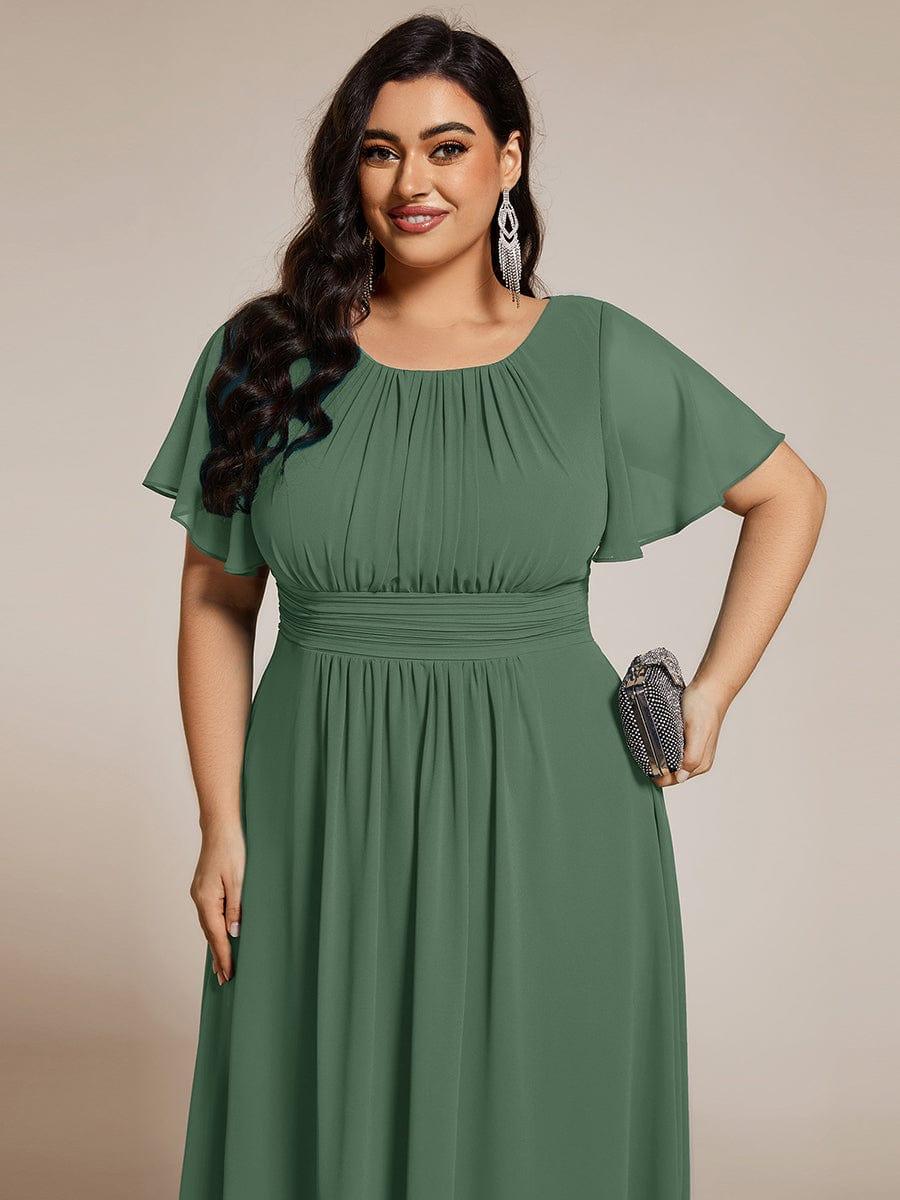 ever EDEN|Flowy Chiffon A-Line Knee Length Mother of The Bride Dress