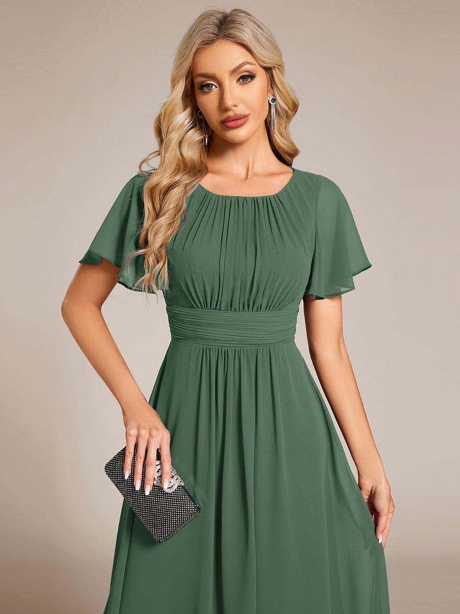 ever EDEN|Flowy Chiffon A-Line Knee Length Mother of The Bride Dress