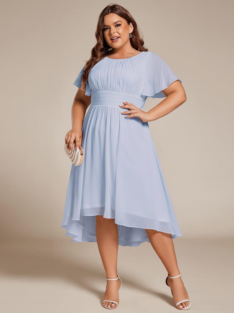 ever EDEN|Flowy Chiffon A-Line Knee Length Mother of The Bride Dress