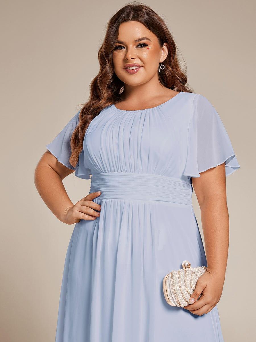 ever EDEN|Flowy Chiffon A-Line Knee Length Mother of The Bride Dress