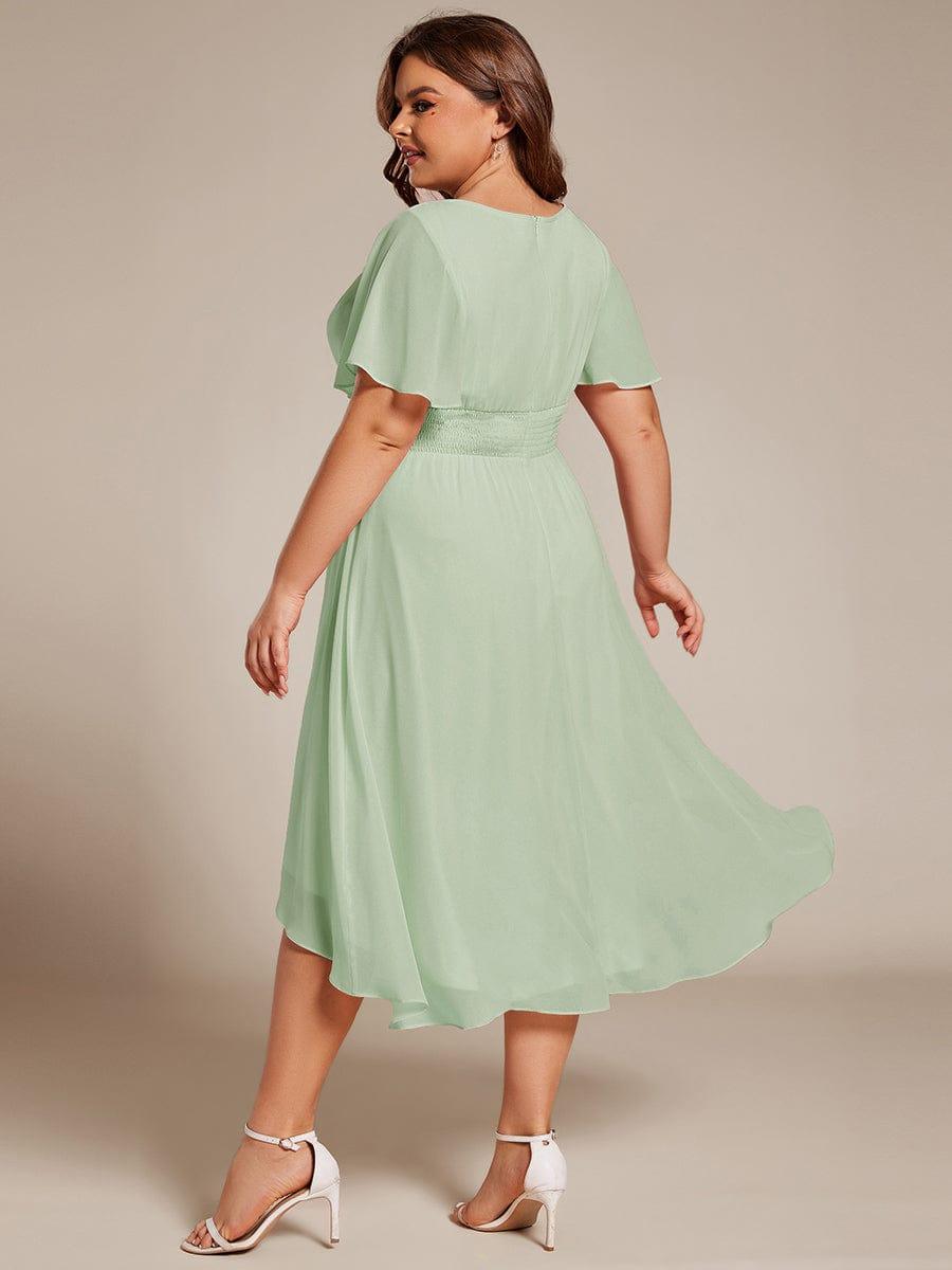 ever EDEN|Flowy Chiffon A-Line Knee Length Mother of The Bride Dress
