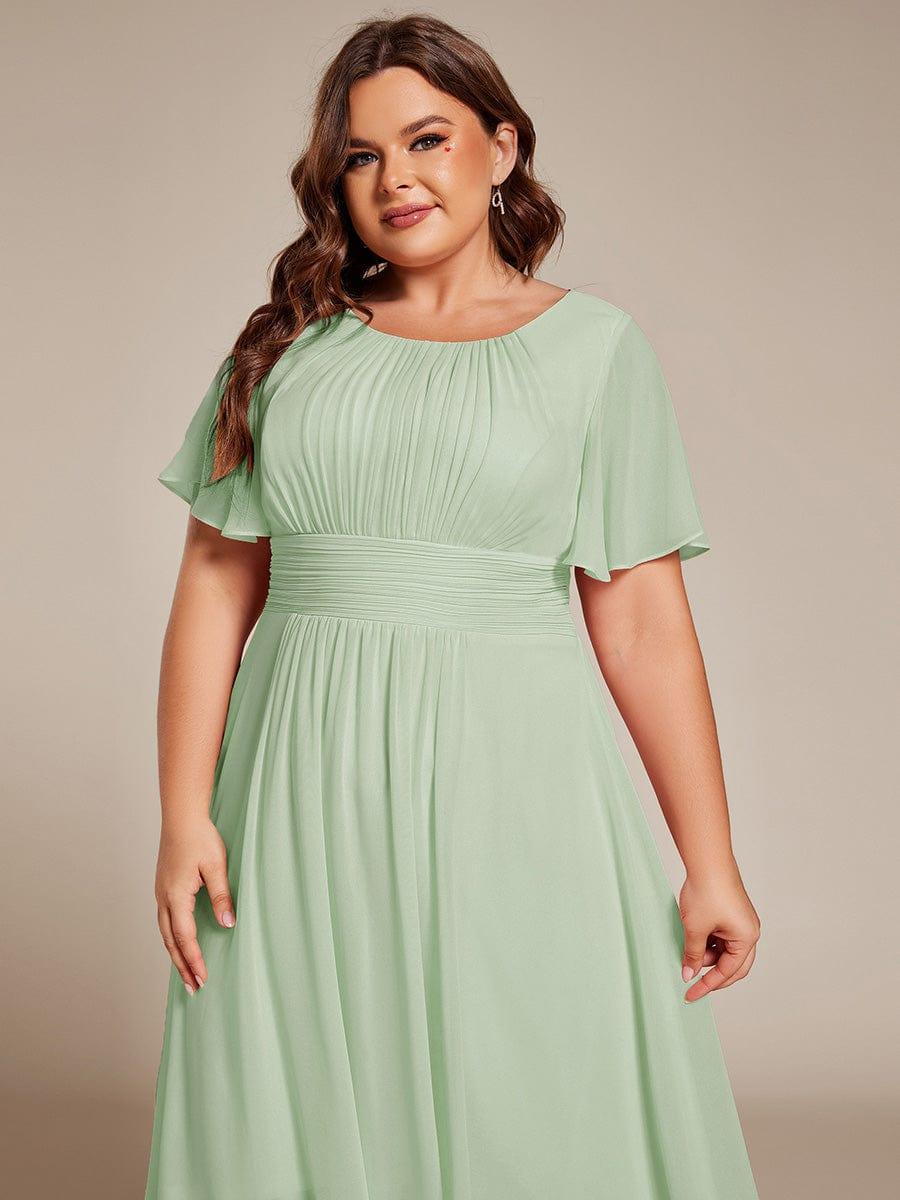 ever EDEN|Flowy Chiffon A-Line Knee Length Mother of The Bride Dress