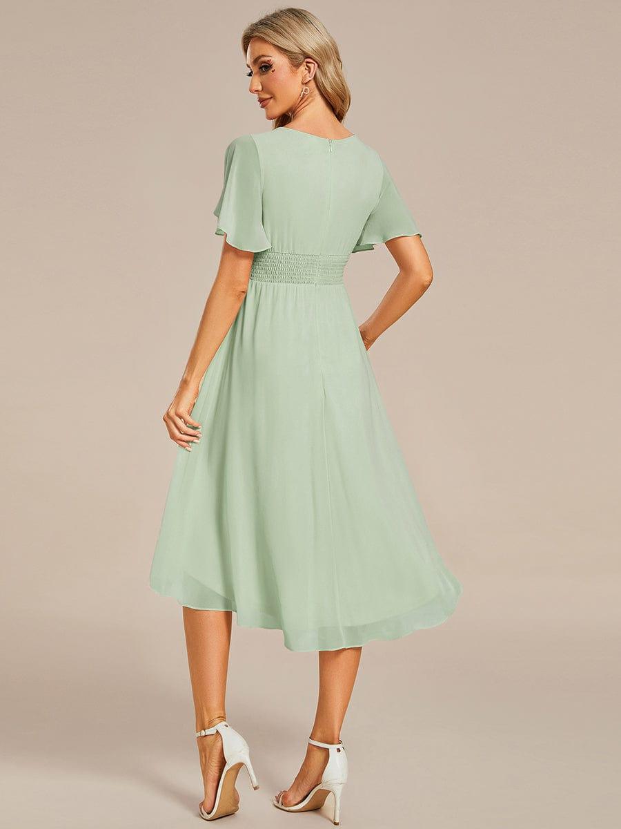 ever EDEN|Flowy Chiffon A-Line Knee Length Mother of The Bride Dress