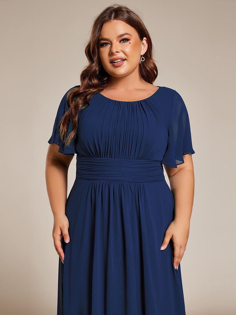 ever EDEN|Flowy Chiffon A-Line Knee Length Mother of The Bride Dress